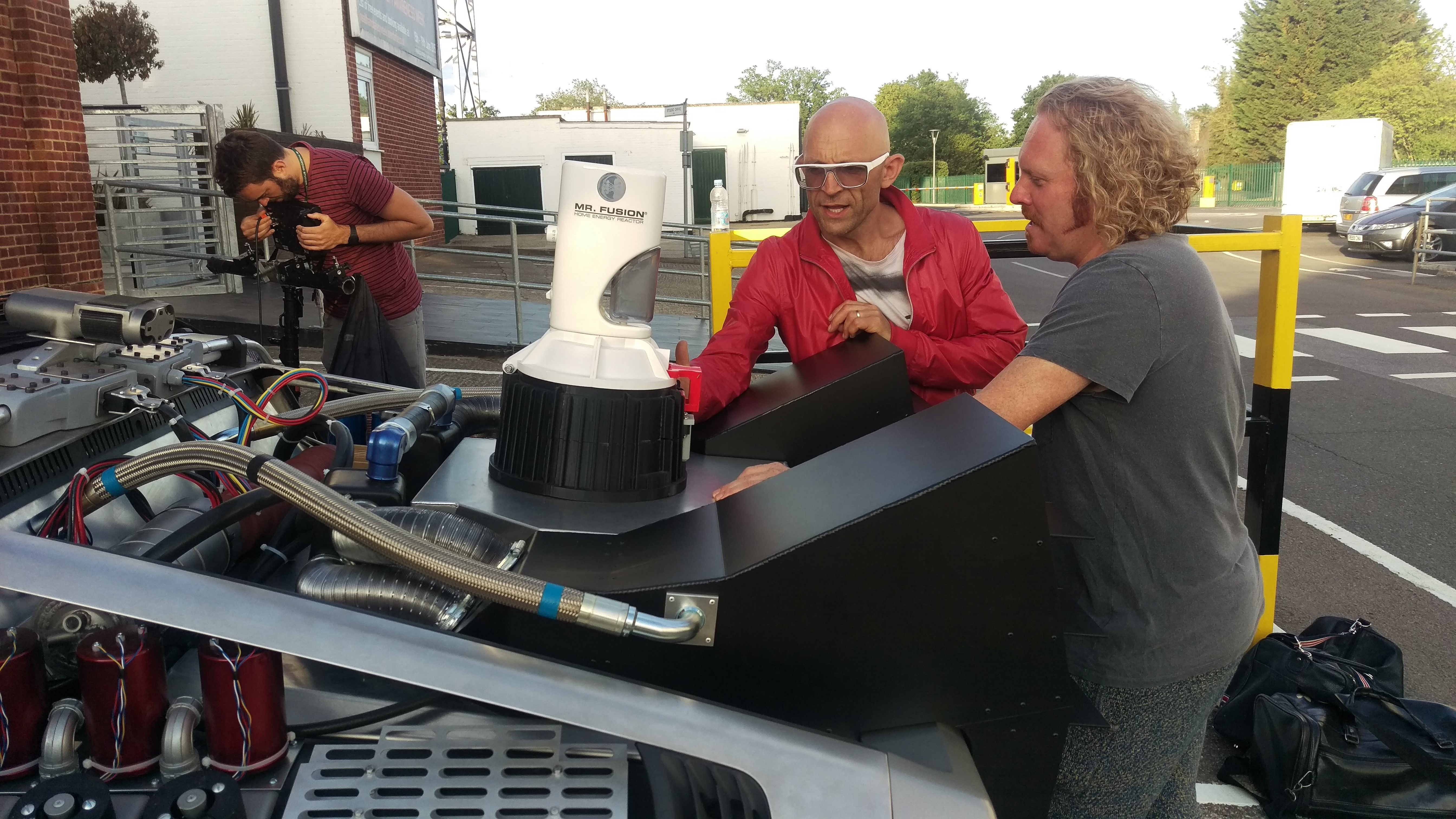 Behind the scenes with the DeLorean