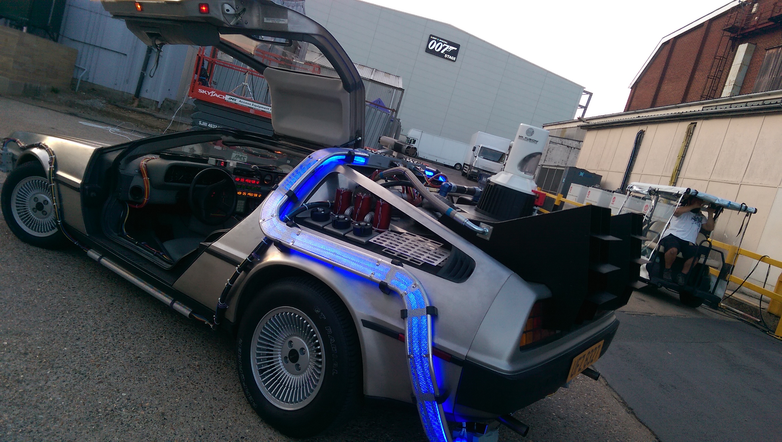 DeLorean at Pinewood Studios for Film and TV production